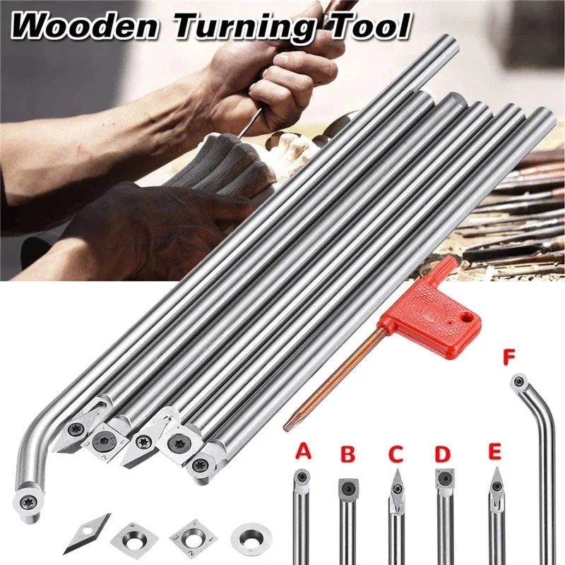 Wood Rotary Knife Woodworking LatheDIYHandheld Discarded Alloy Turning Tool