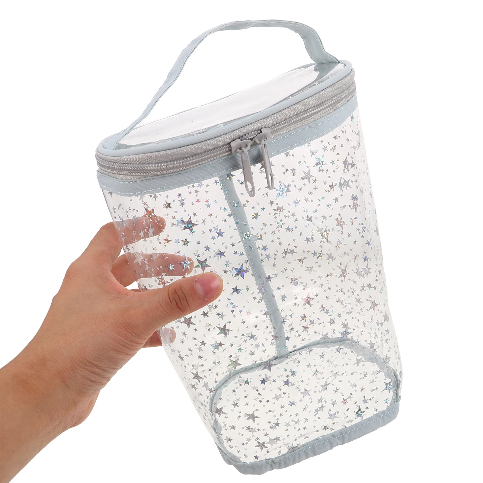 

Waterproof Toiletry Bag Travel Makeup Storage Pouch Transparent Large Capacity PVC Zipper Compact Lightweight