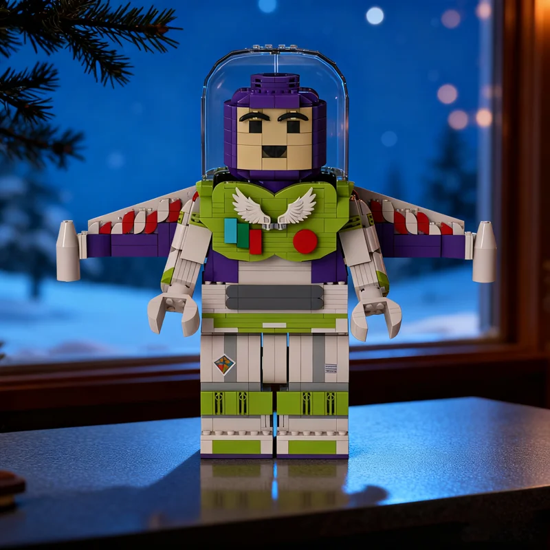 

932 шт. MOC Maxifigure Базз Лайтер, игрушка, сказочная модель, строительные блоки, архитектура, сделай сам, креативные рождественские подарки, идея, кирпич