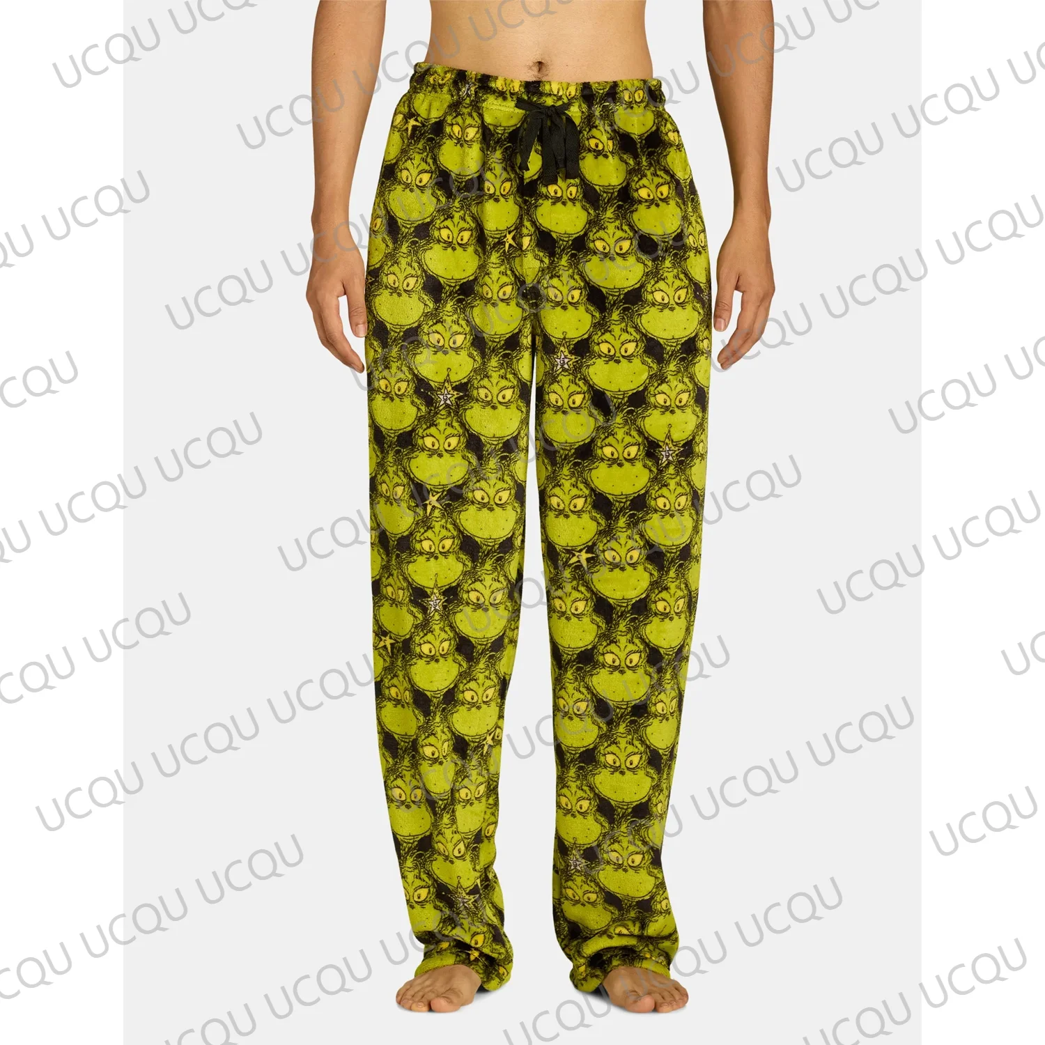 New Dr. Seuss Men's Grinch Superminky Sleep Pants Oversized Adult/Kids Pajama Pants 3D Printed Pyjama Trousers