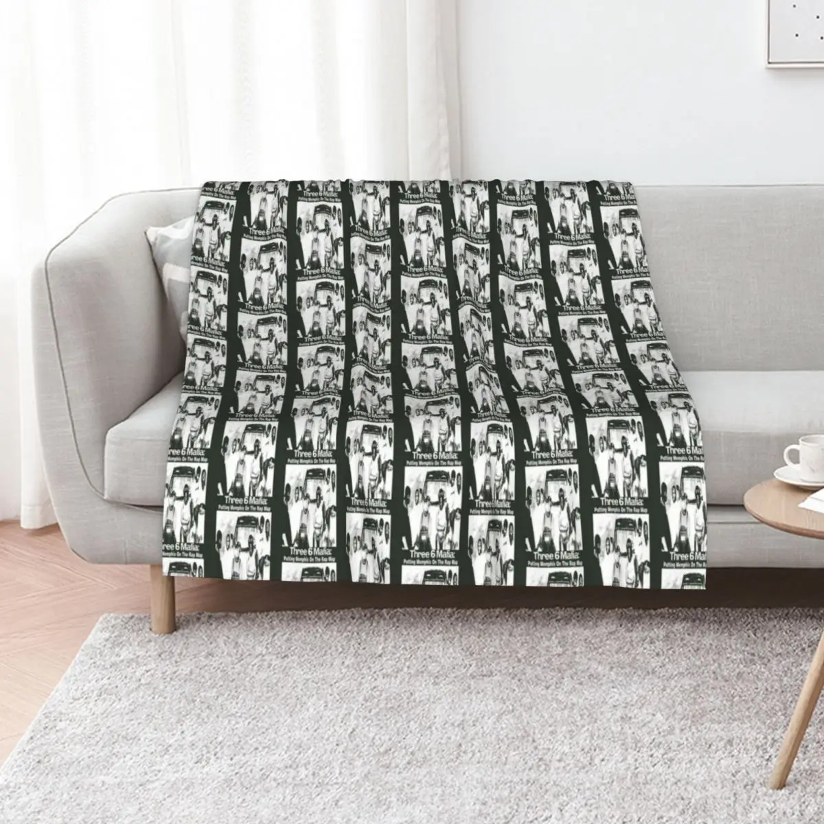 Three 6 mafia Throw Blanket Thin Soft Blanket for Summer Night Sleeping