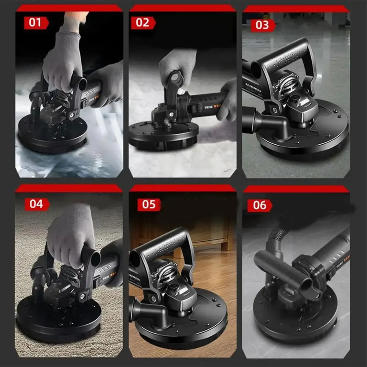 

Пылезащитный кожух AA49 для угловой шлифовальной машины, многофункциональный пылеулавливающий кожух с эргономичной ручкой