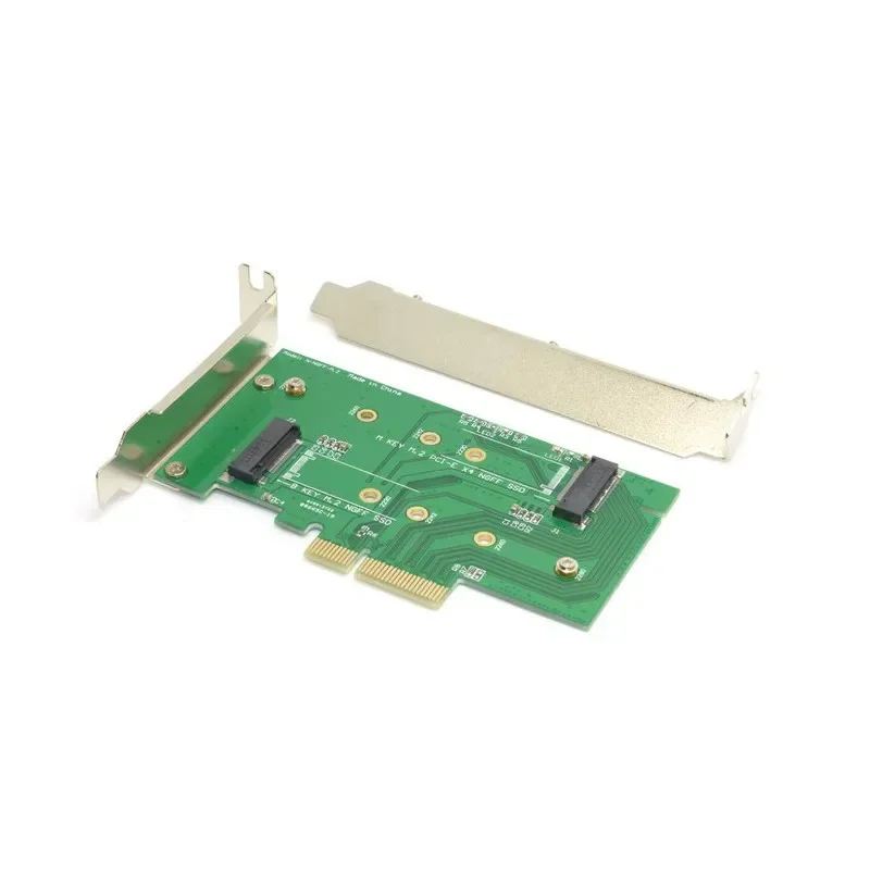 

M.2 NGFF PCIe 4 LANE SSD to PCIE 3.0 x4 & NGFF to SATA Adapter for Samsung xp941 LITE-ON IT M6E With Low Profile Bracket