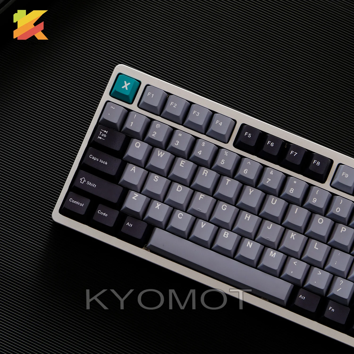 KYOMOT 128 Keys Classics Old Vinyl Record Keycap Cherry Profile PBT DYE SUB Keycaps for MX Switch DIY Layout Mechanical Keyboard