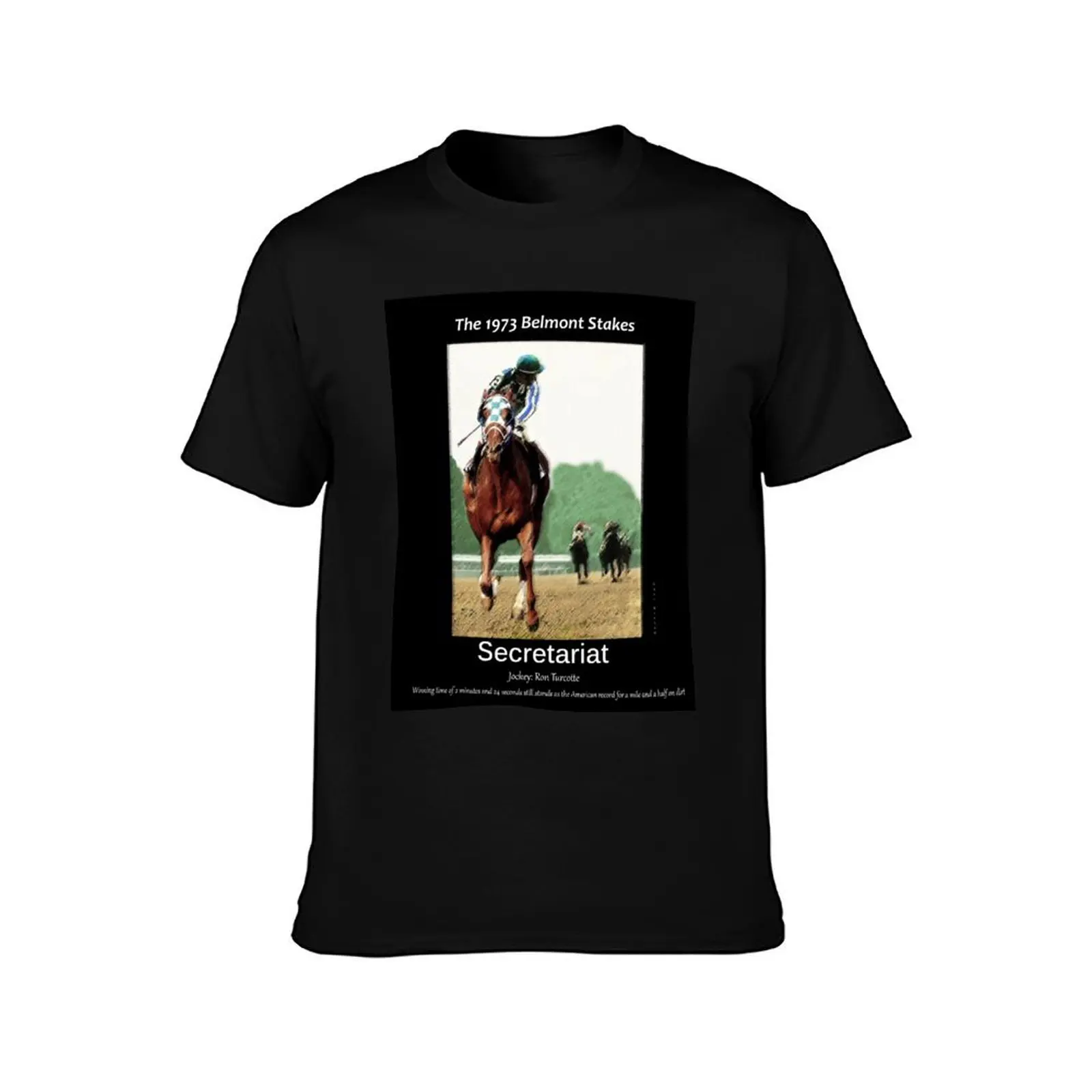 Secretariat Winning the 1973 Belmont Stakes T-Shirt Halloween Casual T-Shirt