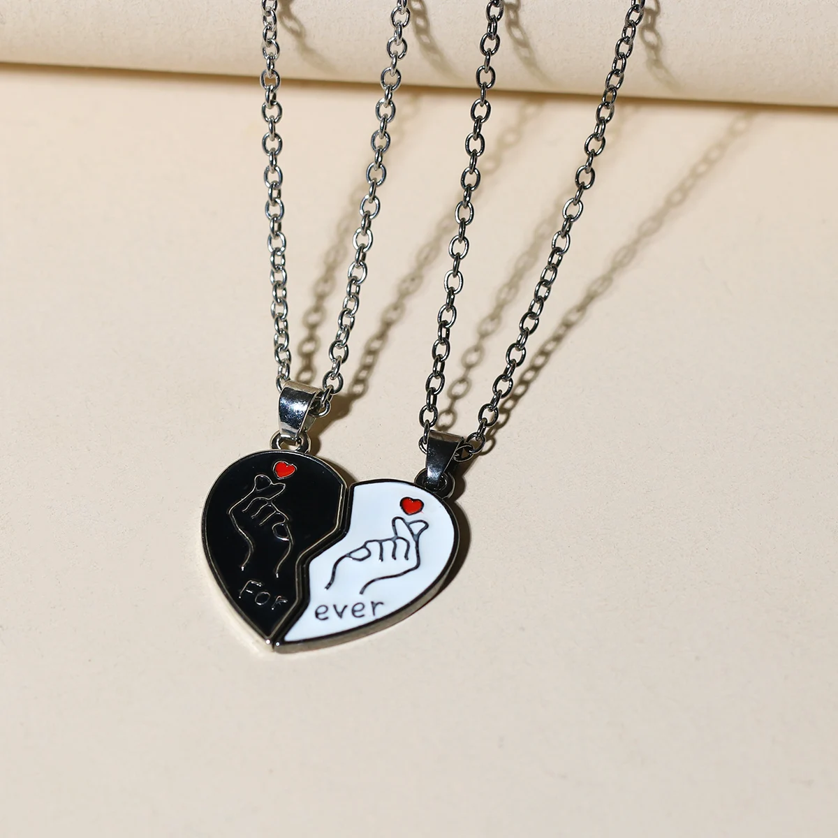 قلادة قلادة للأزواج، الإسورة، المجوهرات، قلب الحب #1