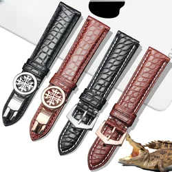 Alligator Belt For Patek Philippe Strap 5617 5146 5396 Male Folding Buckle 20 21mm 2Mm Crocodile Skin Leather Watch Chain