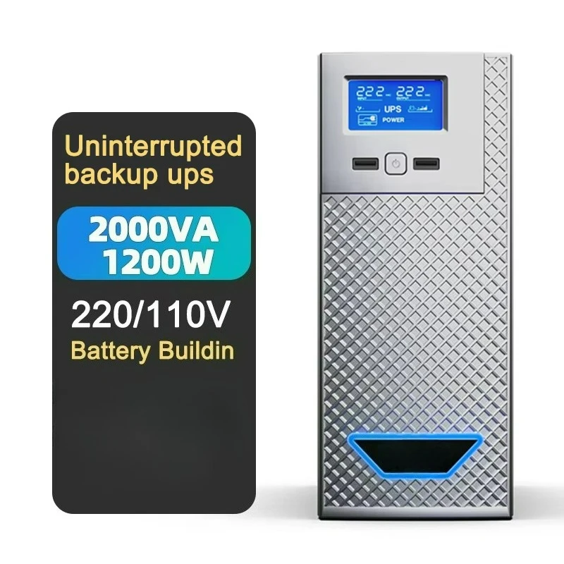 2000VA 1200W Uninterrupted Ups System Back Up Power Supply Best Ups For Desktop And Computer