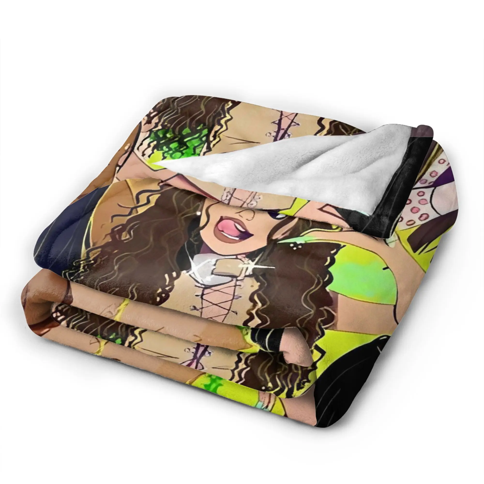 Katseye Gnarly Gabriela (2) بطانية نزهة الفانيلا رمي بطانية لغرفة النوم تصميم ناعم جودة المفرش هدية