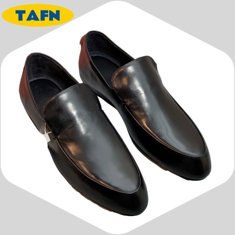 Classic Trendy Loafers Women's Comfortable Flats High-End Simple Design Elegant Leather  Minimalist Leather  top quality AD1701