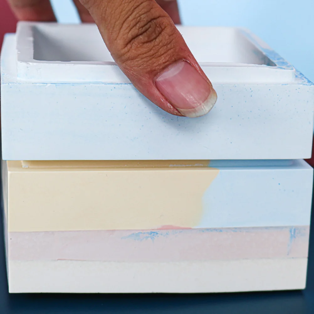 

1Set Crystal Epoxy Silicone Mold DIY Storage Box Crafting High Transparency Reusable Molds for Handmade Organizers and Creative