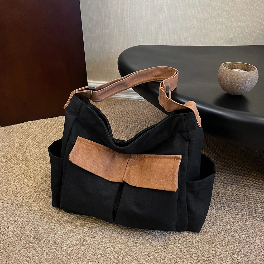 

Женская модная холщовая сумка через плечо с большой вместимостью для мобильного телефона