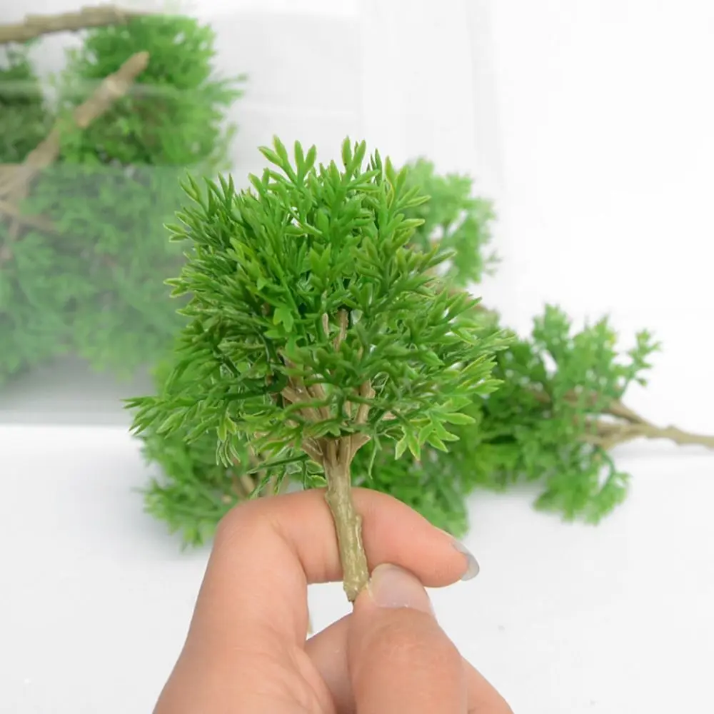 3pcs Mini Simulation Tree Model Micro Plant Landscape Realistic Sand Table Building Scene DIY Versatile Artificial Fake Tree