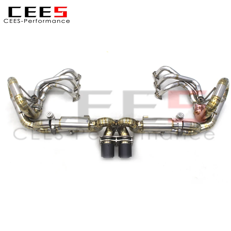 

Выпускной коллектор CEES Catback для Porsche 911 991/991.1 GT3 4.0L 2015-2018, выпускной глушитель из титана