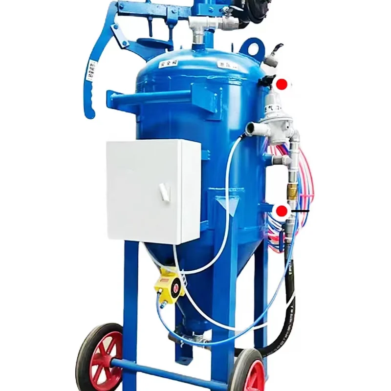 Environmental protection water and sand mixed high pressure sandblasting machine mud head truck steel structure small rust r