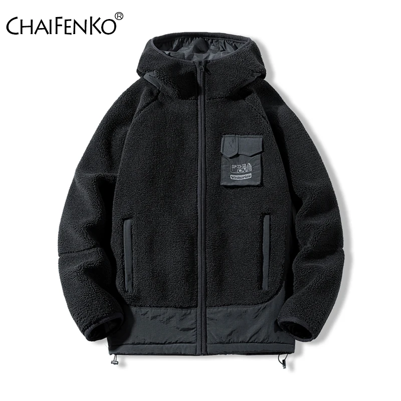 Fleece Cotton Clothes Man Winter Thickening Hooded Comfortable Coats New Solid Keep Warm Fashion Simplicity Man Jackets