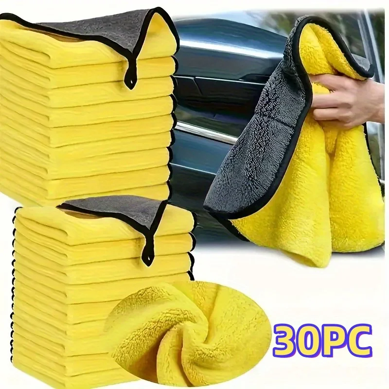 

10-30pcs Ultramicrofiber Microfiber Cleaning Cloth Towel 30x30 Absorbent Microfiber Soft Towels Car Travel Dishes Cleaning Cloth