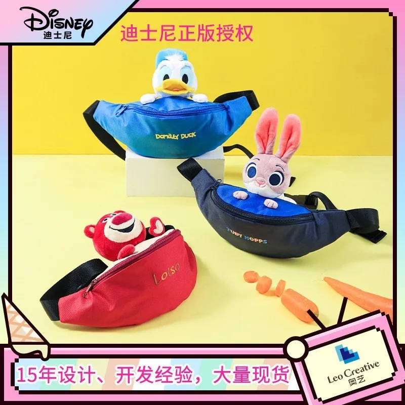 

Genuine New Disney Donald Duck Strawberry Bear Judy Fanny Packs Student Hundred Bags Female Tide Ins Shoulder Crossbody Bag