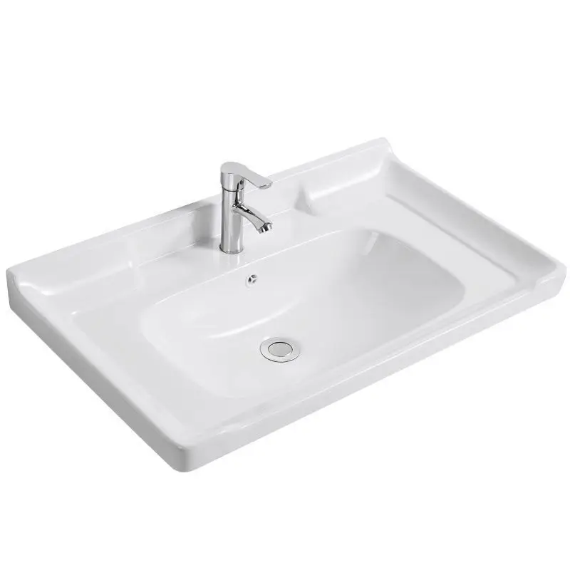 

Интегрированная керамика, глазурь Zhijie, одинарная раковина, полувстроенная раковина Тайчжун, бытовая