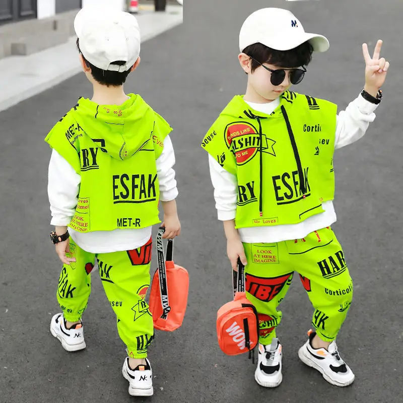 

Spring Autumn Children Clothing Sets Boys Sweatshirt+Pants Baby Boys Clothing Suit Kids Clothes For Teen Boys Sets 6 8 10 Years