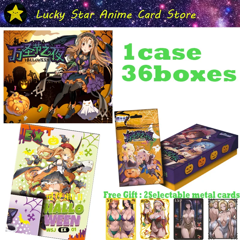 

Halloween Night Senpai Goddess Haven Goddess Story Collection Cards Girl Party Swimsuit Bikini Feast Booster Box Doujin Toy