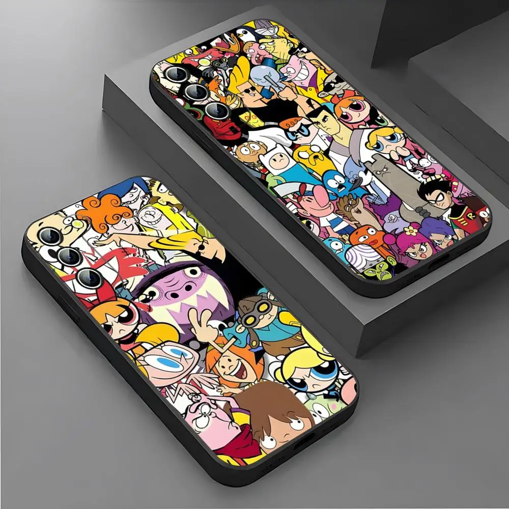 Cartoon Network Print Phone Case For Samsung S24 Ultra S22 S23 S20 Fe S21 Plus Galaxy A54 A34 A24 A53 Note 20 Back Cover