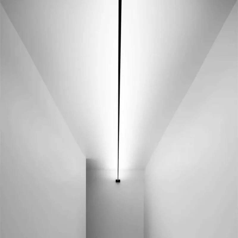 

Skyline Linear Wall Light Family Decoration Black White Steel Bar Villa Aisle Bar DIY Long LED Light Slim Cutting Sconce