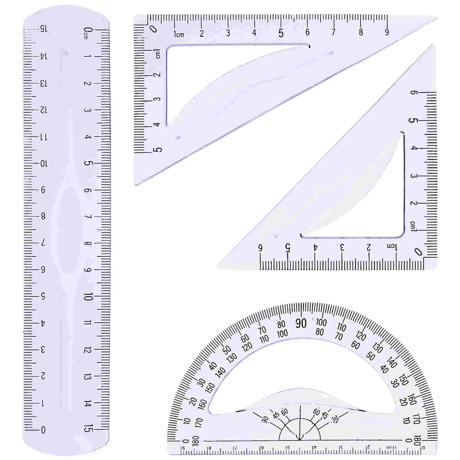 Soft Ruler School Supply Measuring Rulers Student Stationery Tool Compass Protractor Geometry Must Have and