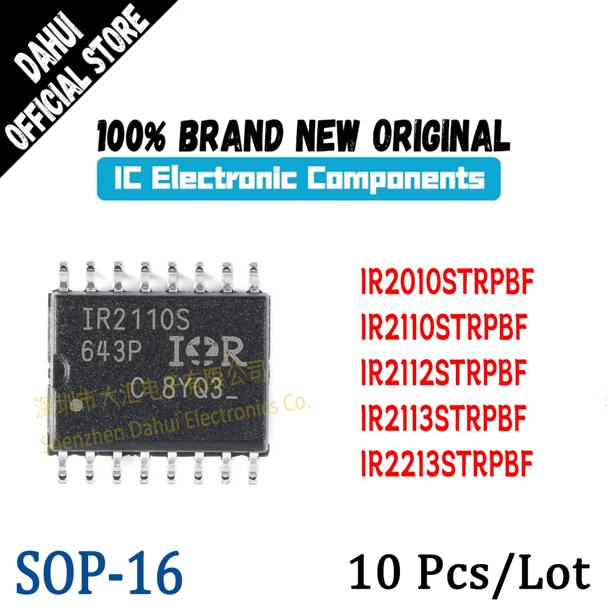 

10Pcs IR2010S IR2110S IR2112S IR2113S IR2213S TRPBF IC Chip SOP-16 New Original