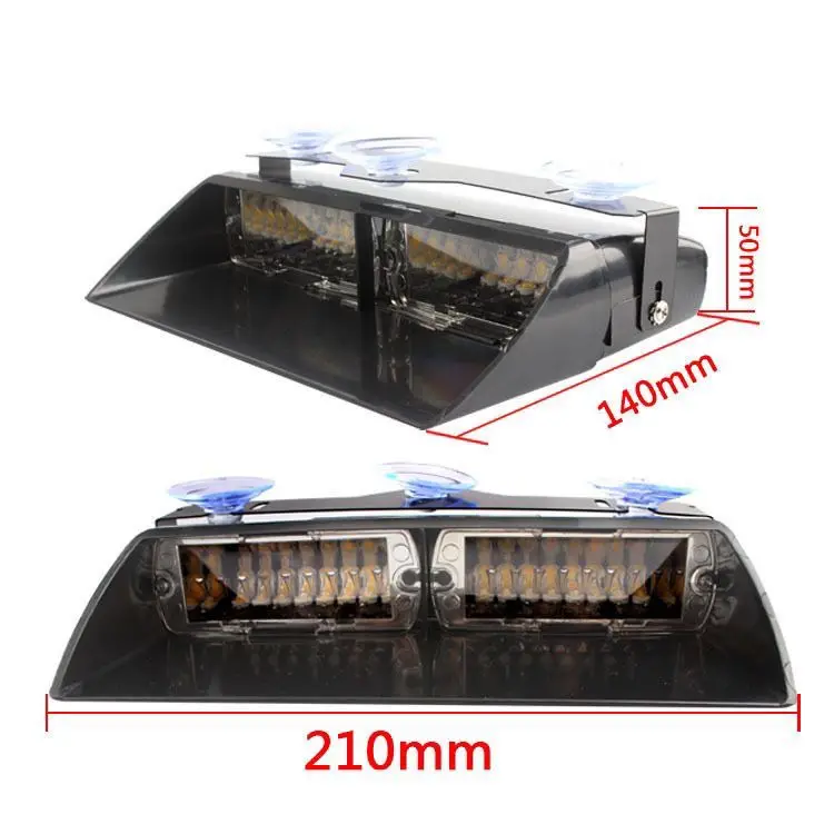 Durable Car Red and Blue Led Warning Flash Windshield Strong Light Suction Cup Car Light 12 Volts