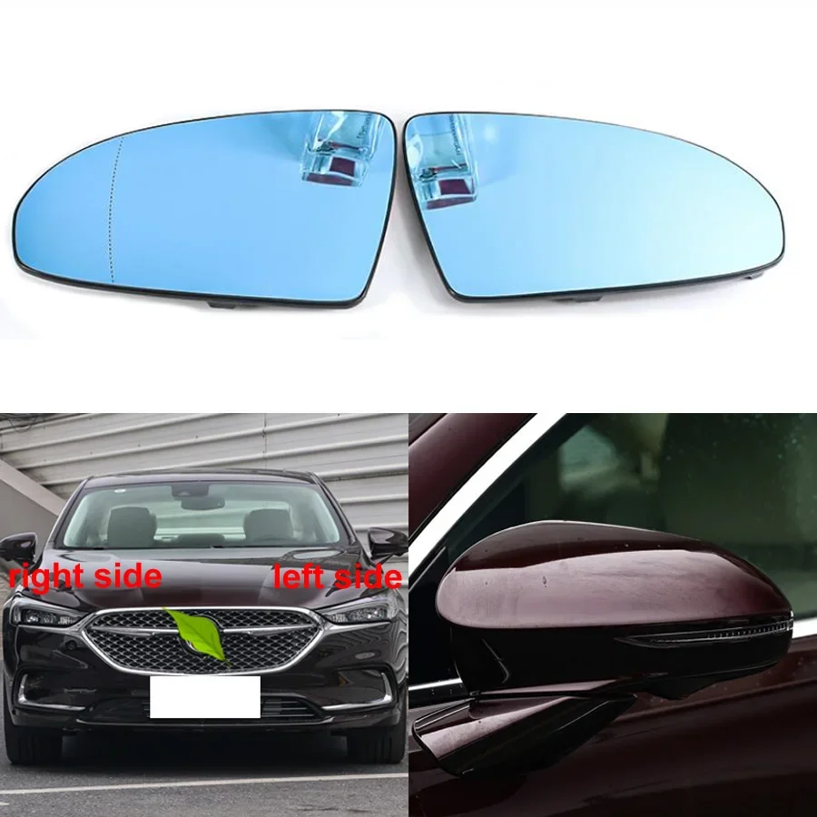 

For Buick Lacrosse 2016 - 2022 Auto Accessories Rearview Mirrors Lenses Outside Door Side Mirror Blue Glass Lens with Heating
