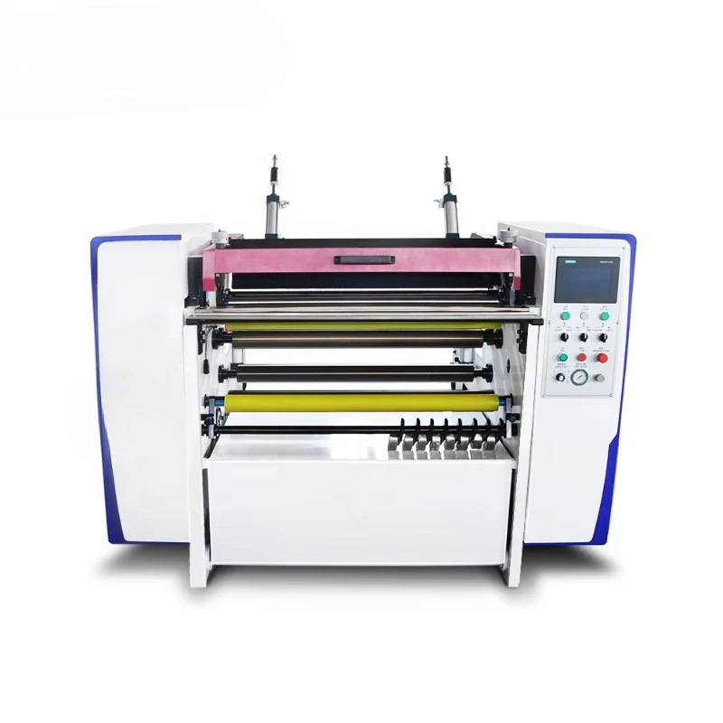 Customized Thermal Paper and Fax Paper Jumbo Rolls Slitting and Rewinding Machine Multi-function Cash Register Paper Slitter