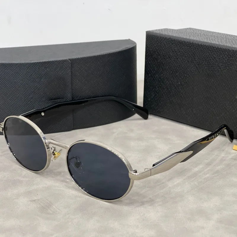Retro Fashion Metal Round Frame Sunglasses Unisex Street Snap Slimming Large Face Women's Men's Popular Sun Glasses image 3