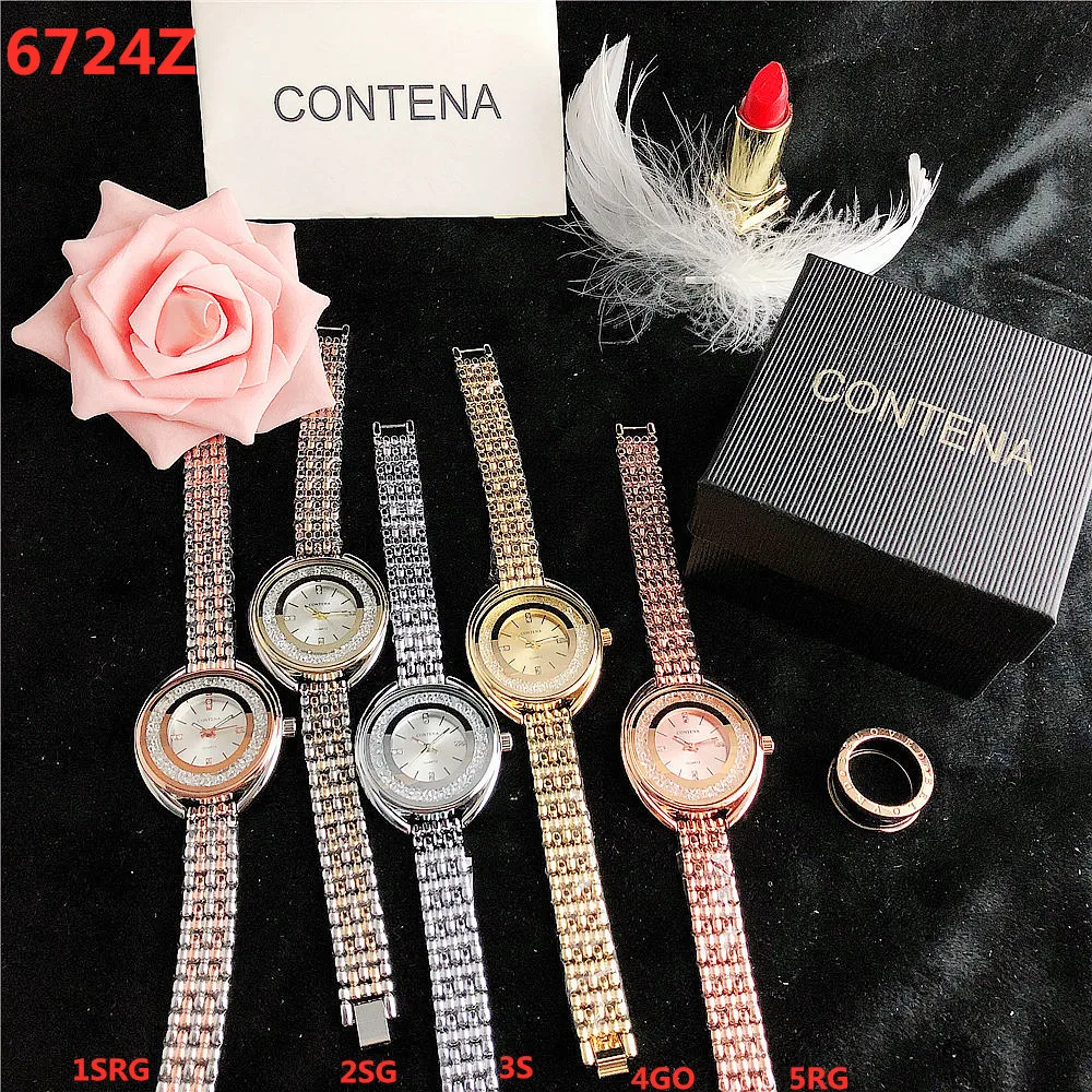 New High Quality Luxury Fashion Women\'s Quartz Watch Stainless Steel Crystal Leisure Waterproof Women\'s Watch