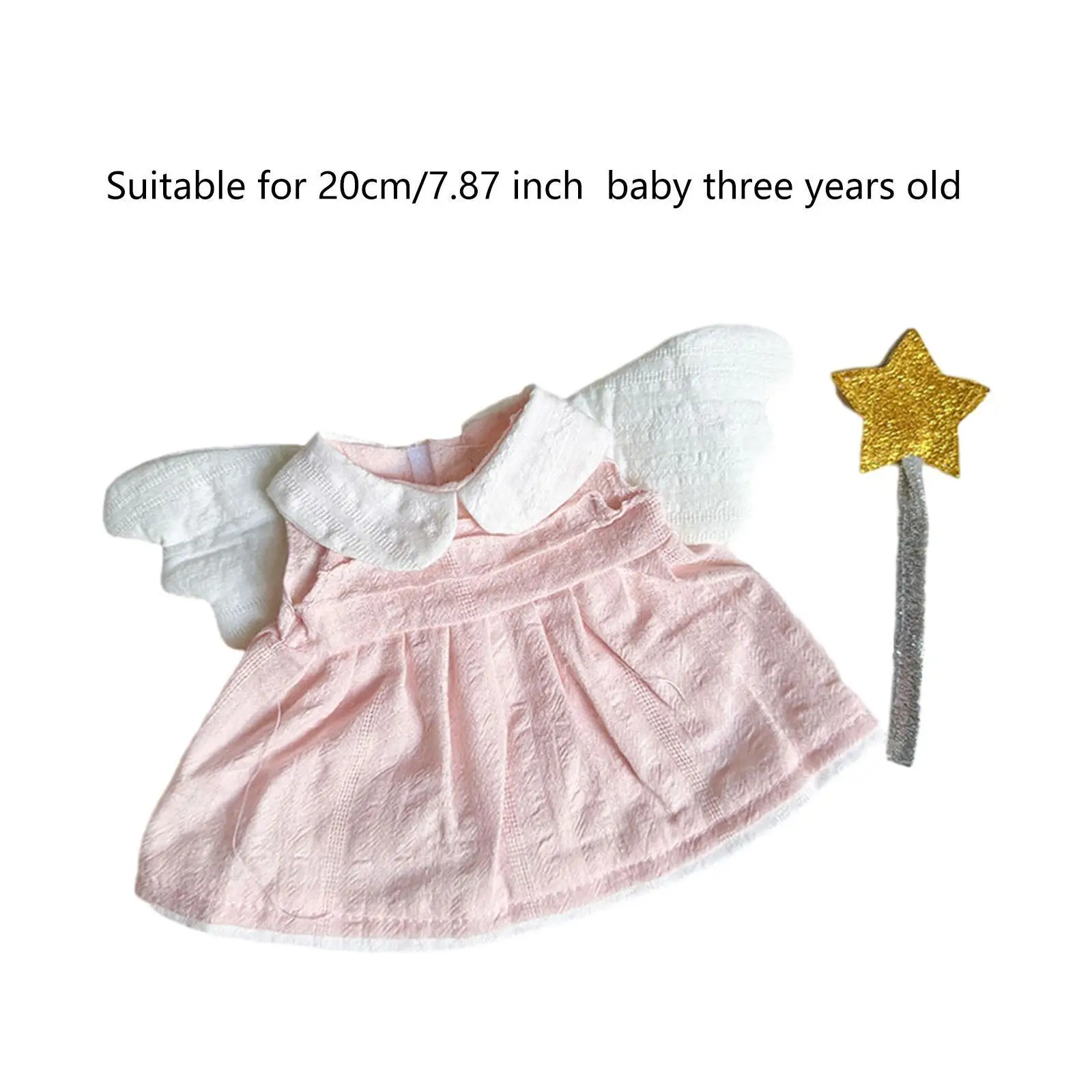 20cm Lalka Sukienka Wisiorek Lalka Miękka dla dzieci Prezent Stylowa Lalka Anioł Sukienka