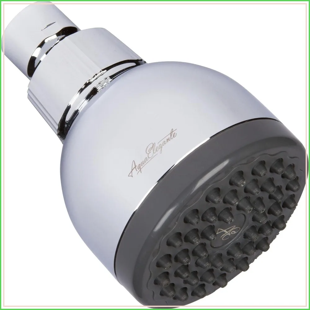 High Pressure Shower Head - 3 Inch Wall Mount, Anti-Clog Nozzles, Adjustable Brass Ball Joint, 2.5 GPM, Polished Chrome
