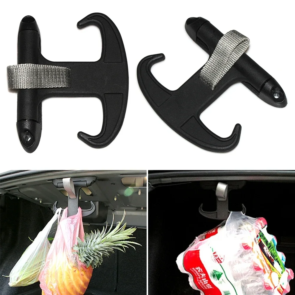 Cargo Trunk Bag Hook Hanger Holder For VW VOLKSWAGEN Passat Jetta Audi A4 Black