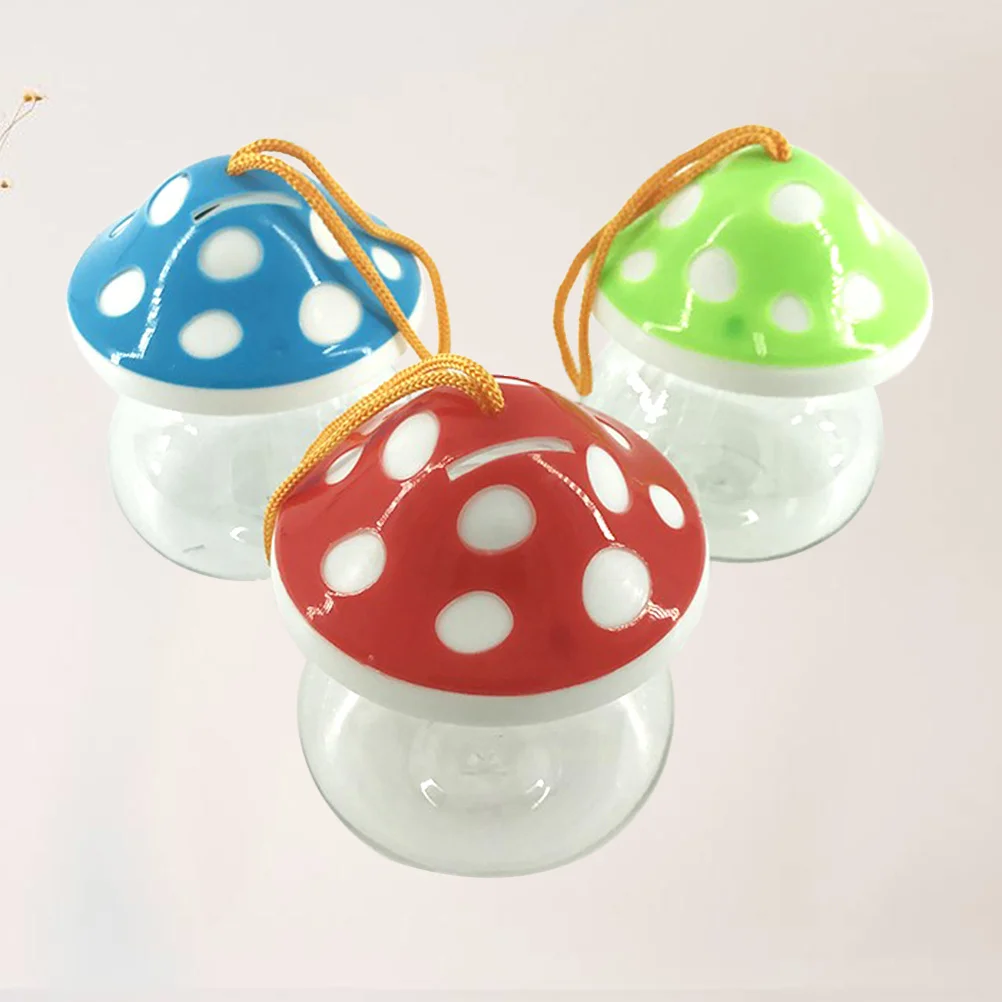 

3Pcs Fish Bottle Mini Transparent Plastic Tank Smooth High Light Transmittance for Little Fish Rest Safe Portable Handle Design