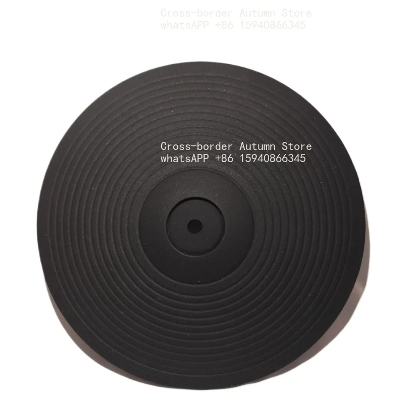 9 Inch Dual‑Trigger Splash Cymbal Pad Universal Silent Simulation Cymbal Replacement Accessory For Electronic Drum Kit