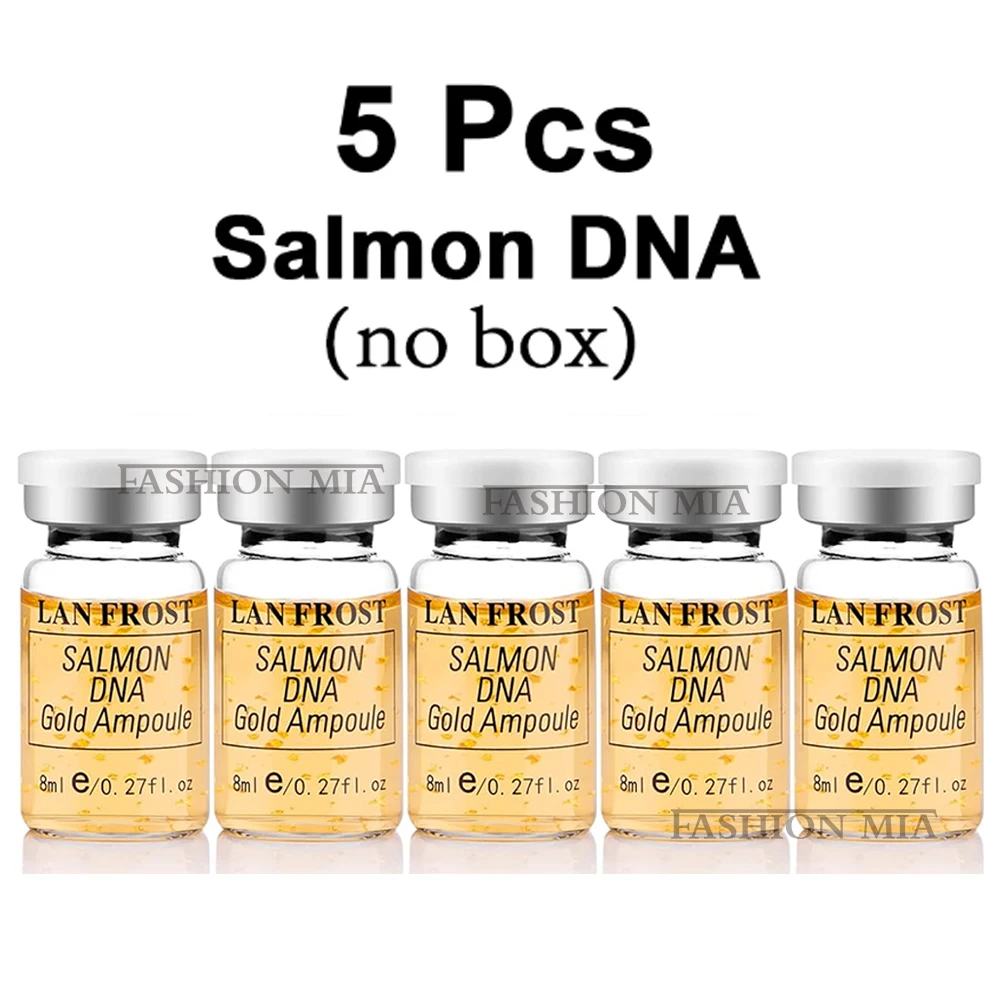 Korea 8ml Lachs-DNA Gold Ampulle Hautbooster Serum BB Creme Anfänger Starter Kit Gesichtspflege Essenz Foundation