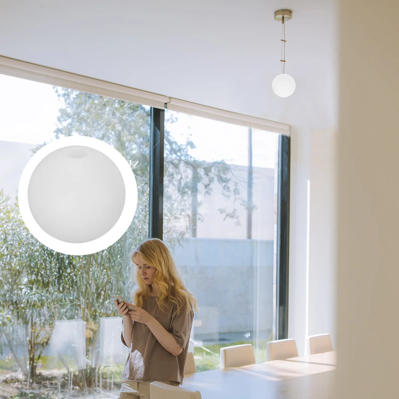 

100Mm Acrylic Wall Lamp Shade Globe Replacement Cover for Porch Light Outdoor Lamp Fixture Decorative Design Porch Light Cover