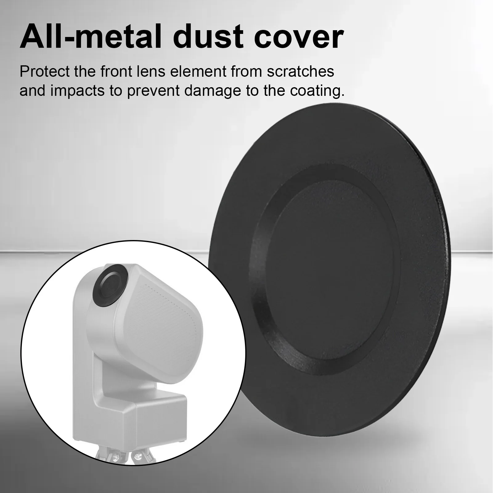 50.2mm Metal Lens Cap Fit for Seestar S50 Smart Astronomical Telescope Lens Aluminum Alloy Dust Proof Protective Cap Cover