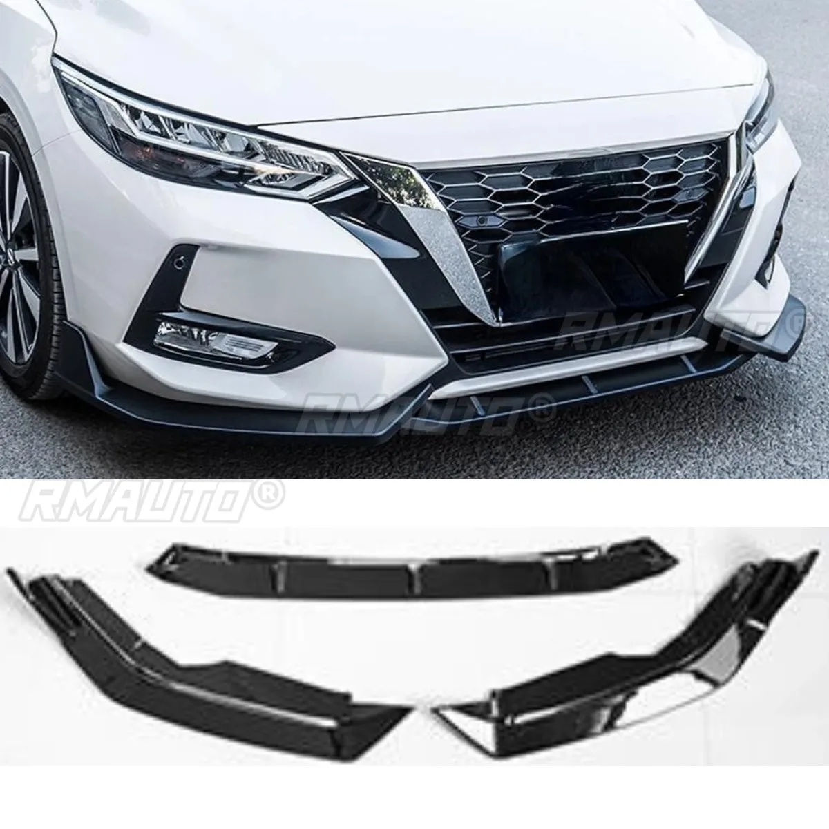 

Передний бампер автомобиля, разделитель губ, диффузор, спойлер, защита бампера, комплект кузова для Nissan Sylphy 14-го поколения 2020, автомобильные аксессуары