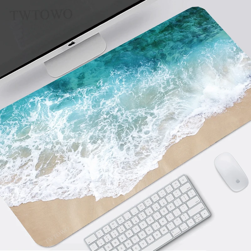 Blue Sky Beach Mouse Pad Gaming XL New Custom Large HD Mouse