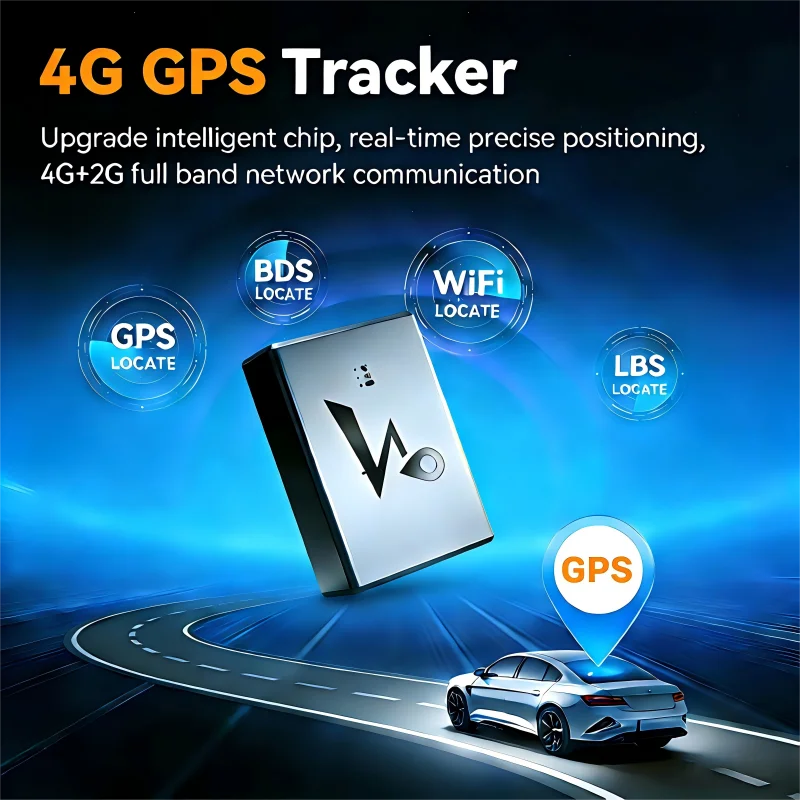 20000/10000mAh GPS Tracker Auto 4G Vehicle GPS Locator Real-time GPS Tracking Device Geo-Fence Vibration Alarm GPS Location APP