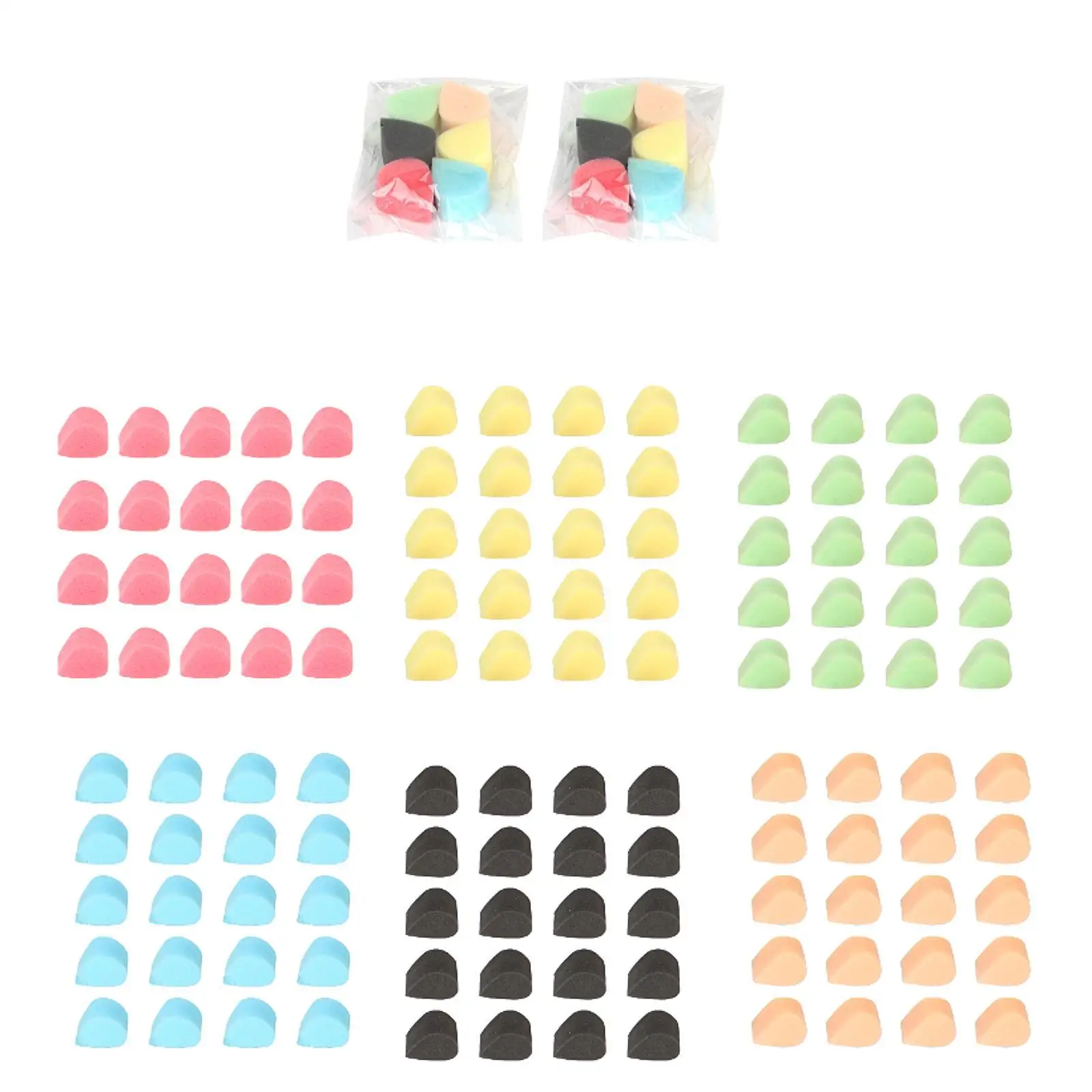 20x Gesichtsbemalungsschwämme Set Gesichtsbemalungsschwämme zum Basteln von Körperkunst und Kunstwerken