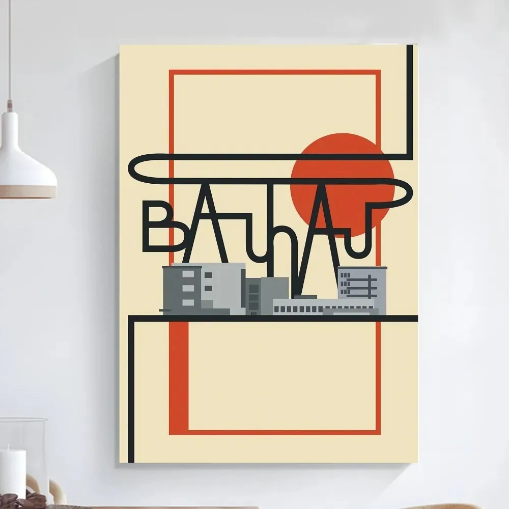 Bauhaus Modern Simplicity Poster Art Self-adhesive Art Small Poster HD Quality Poster Wall Art Painting Study Wall Decoration