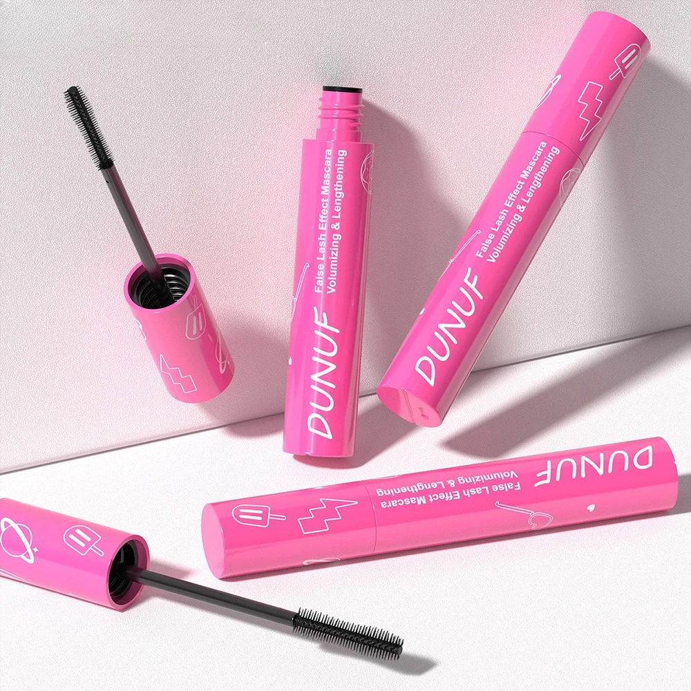 Mascara nero impermeabile senza impacchi Allungamento naturale Volumizzante Curling Resistente ai sbavature Facile rimozione con acqua calda