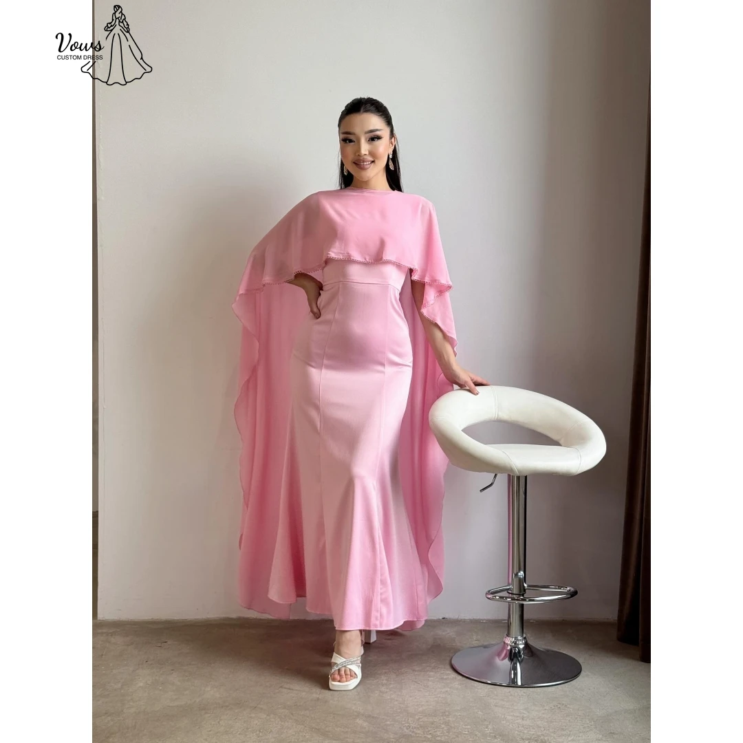 

Vows Shawl Ball Gown Dresses 2025 Woman Custom Made Special Occasion Dresses for Special Occasions Fishtail Skirt Round Neck