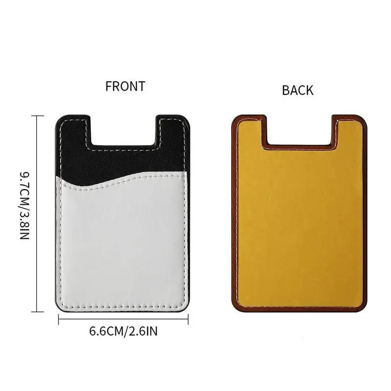 Phone Wallet Anti-Slip Phone Wallet Stick On Wear-Resistant Card Holder With Corrugated Inner Layer For Money Bills Credit Cards